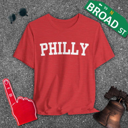 Classic Philly - White Curved Tee