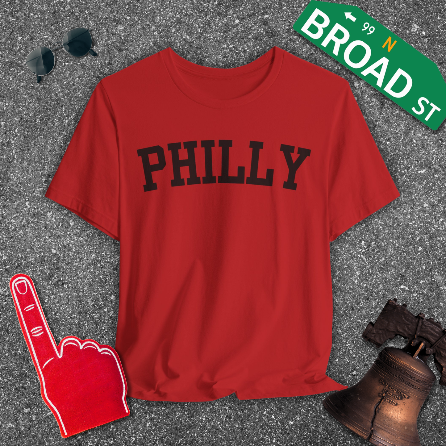 Classic Philly - Black Curved Tee