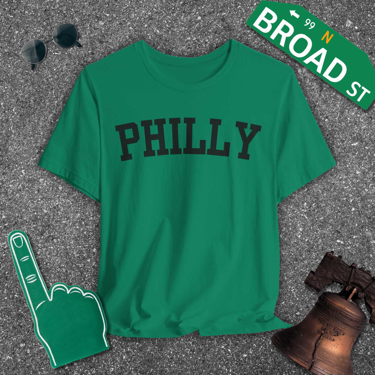 Classic Philly - Black Curved Tee