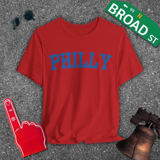 Classic Philly - Blue Curved Tee