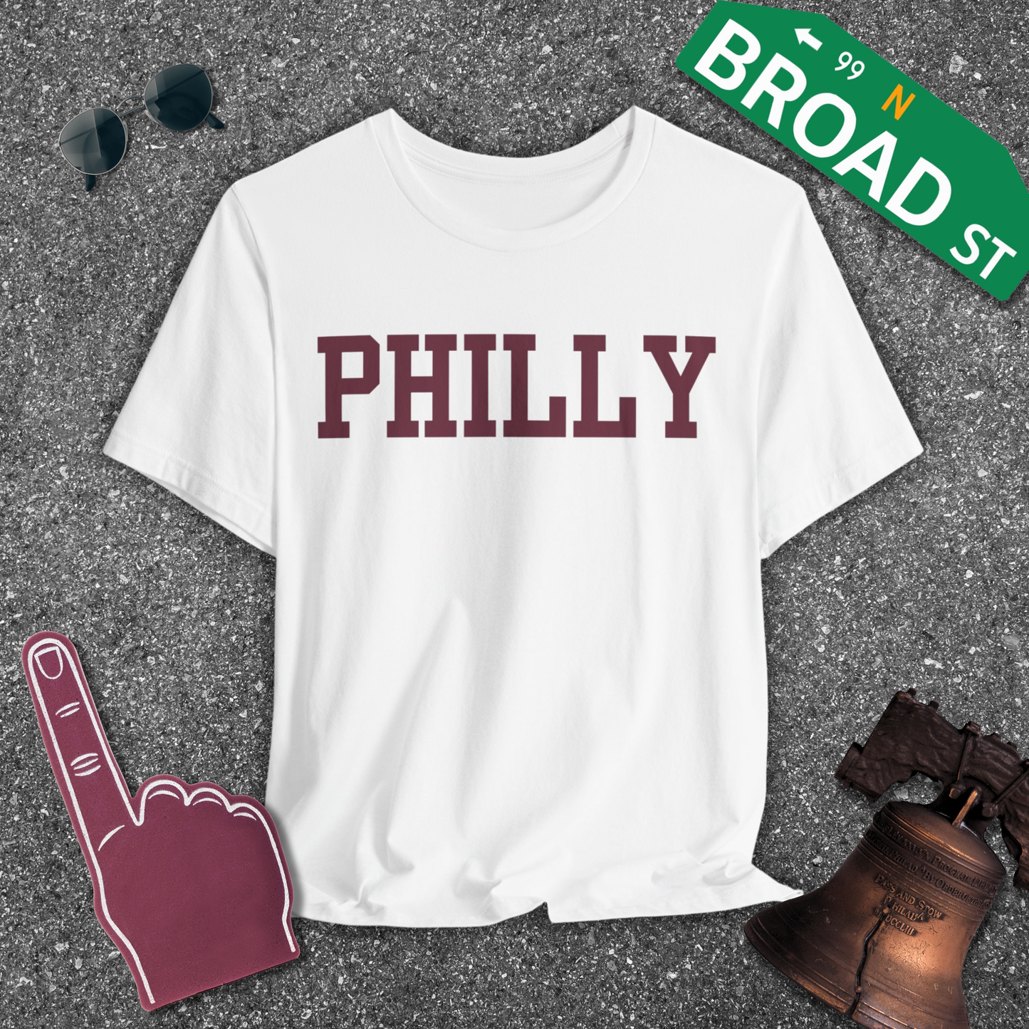 Classic Philly - Maroon Tee