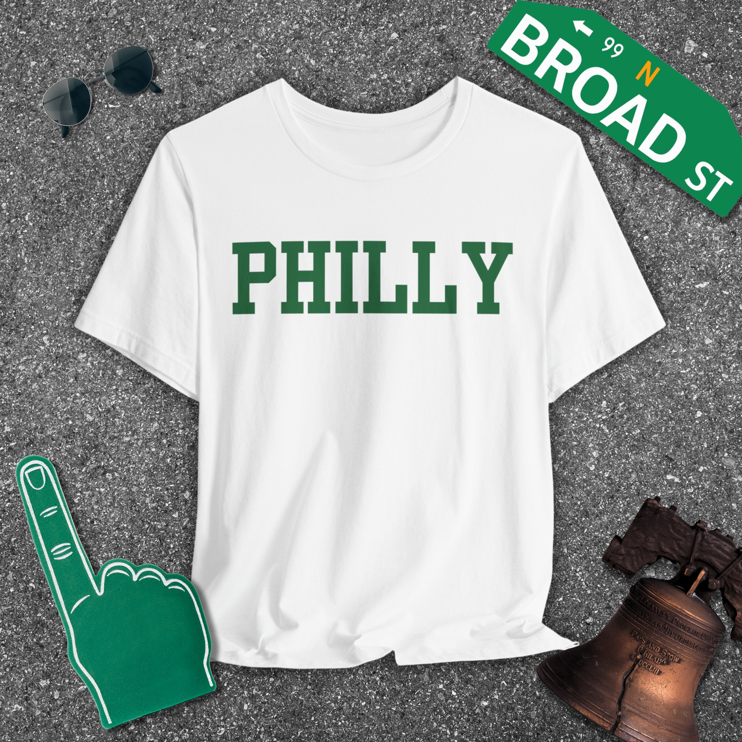 Classic Philly - Light Green Tee