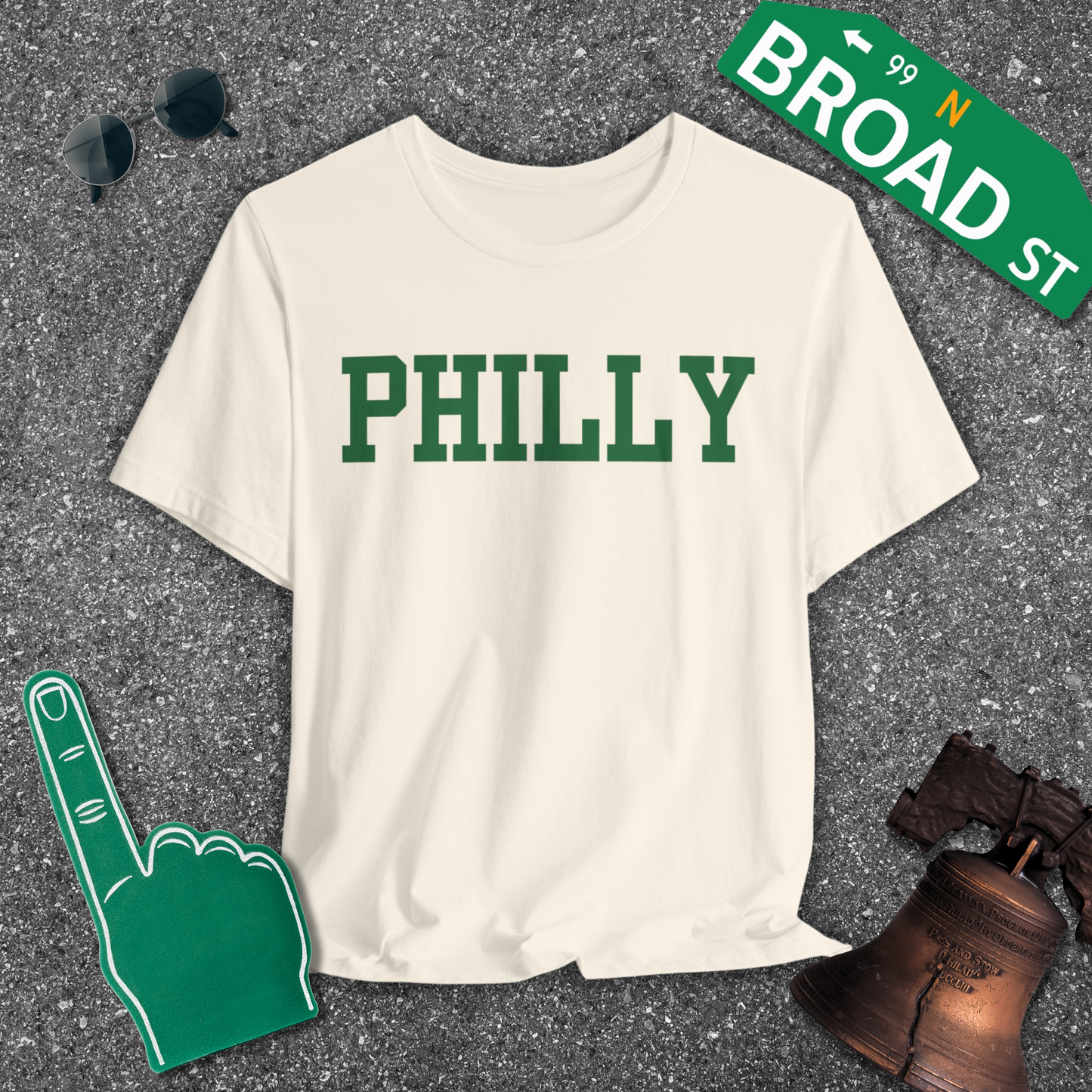 Classic Philly - Light Green Tee
