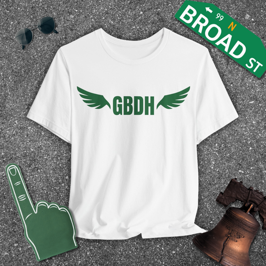 GBDH Wings - Solid Light Green Tee