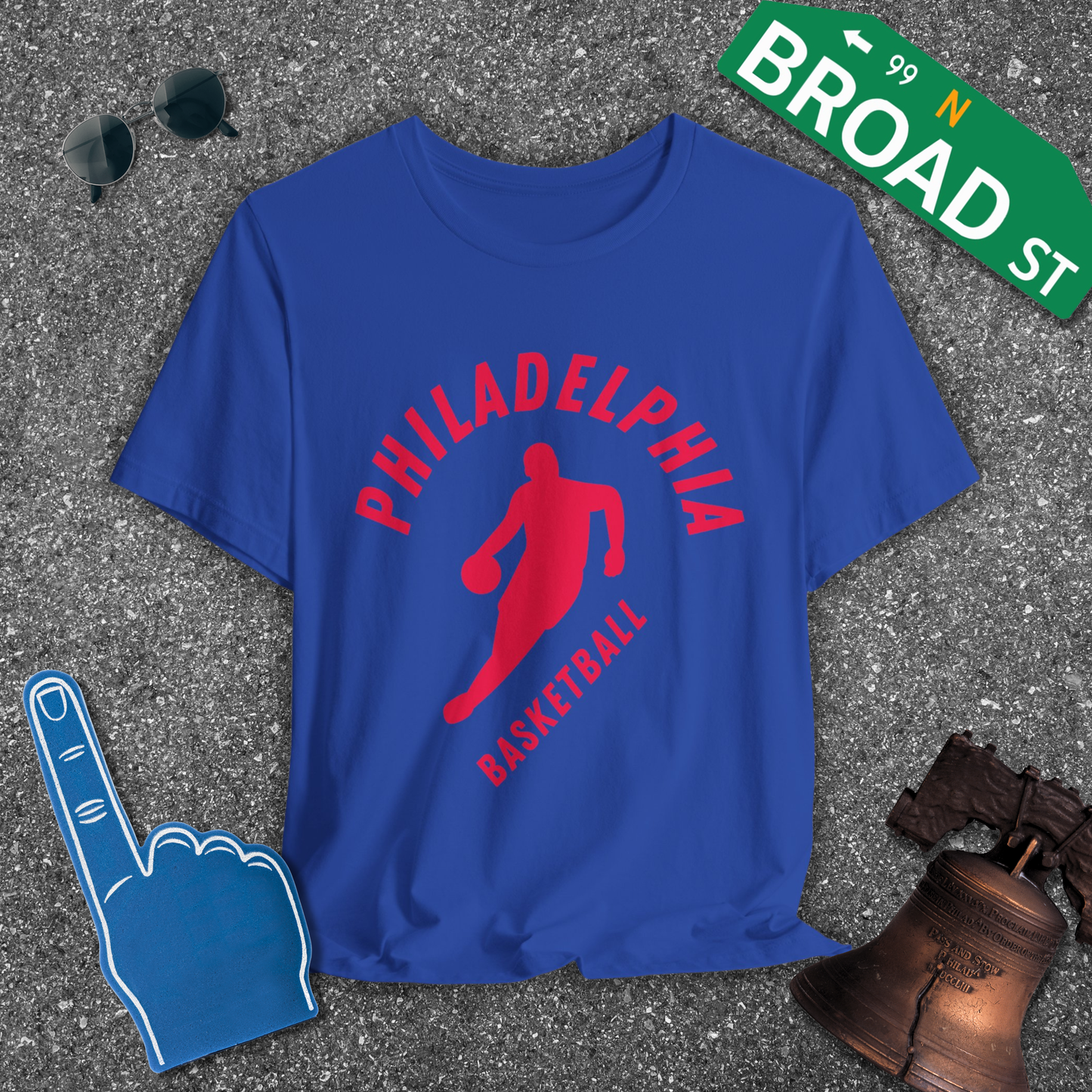 Philadelphia Basketball Zig Tee