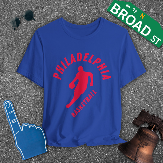 Philadelphia Basketball Zig Tee