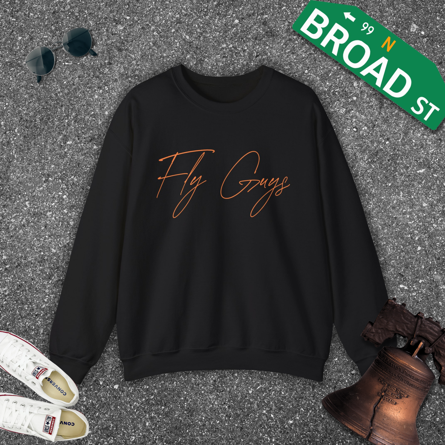 Fly Guys - Cursive Crewneck