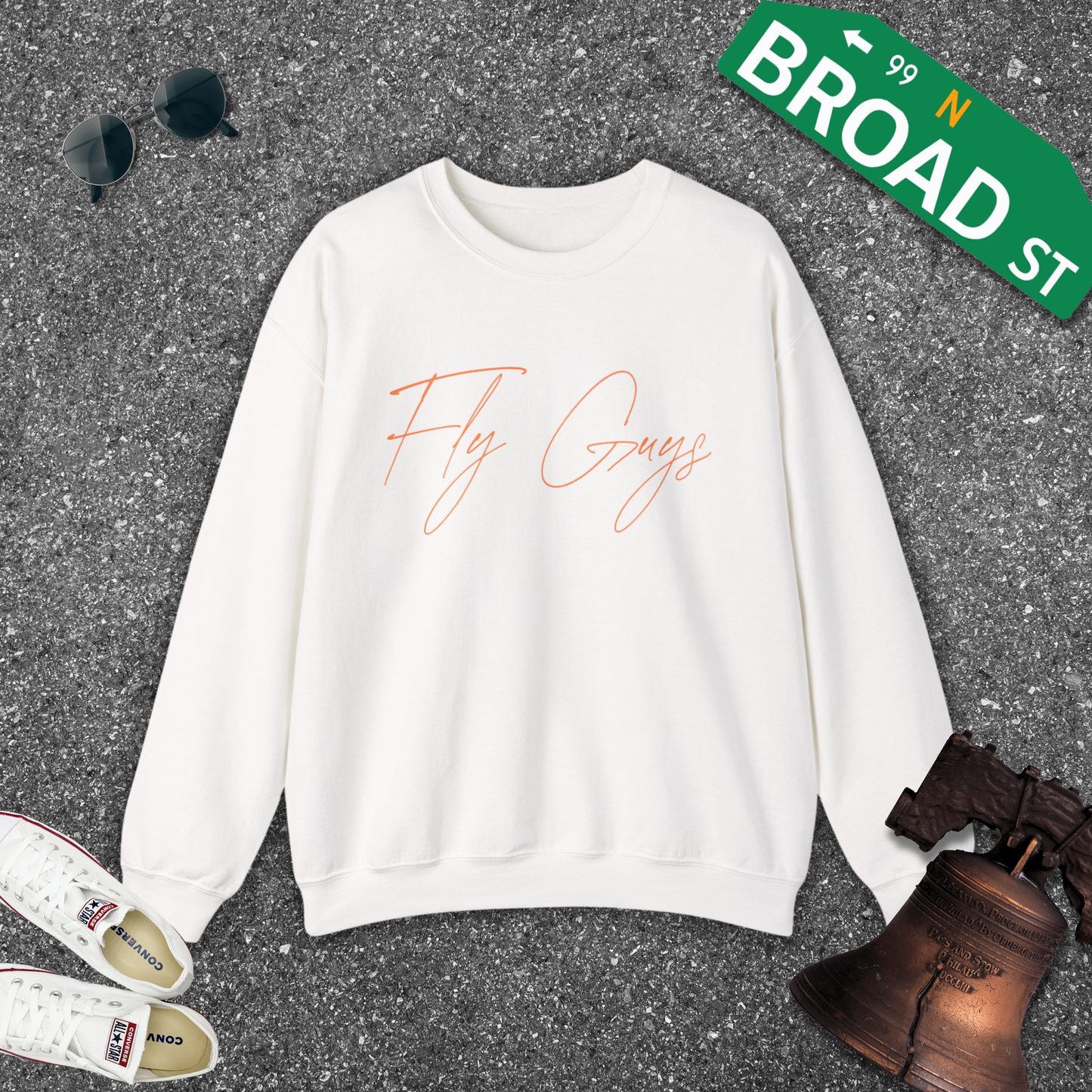 Fly Guys - Cursive Crewneck