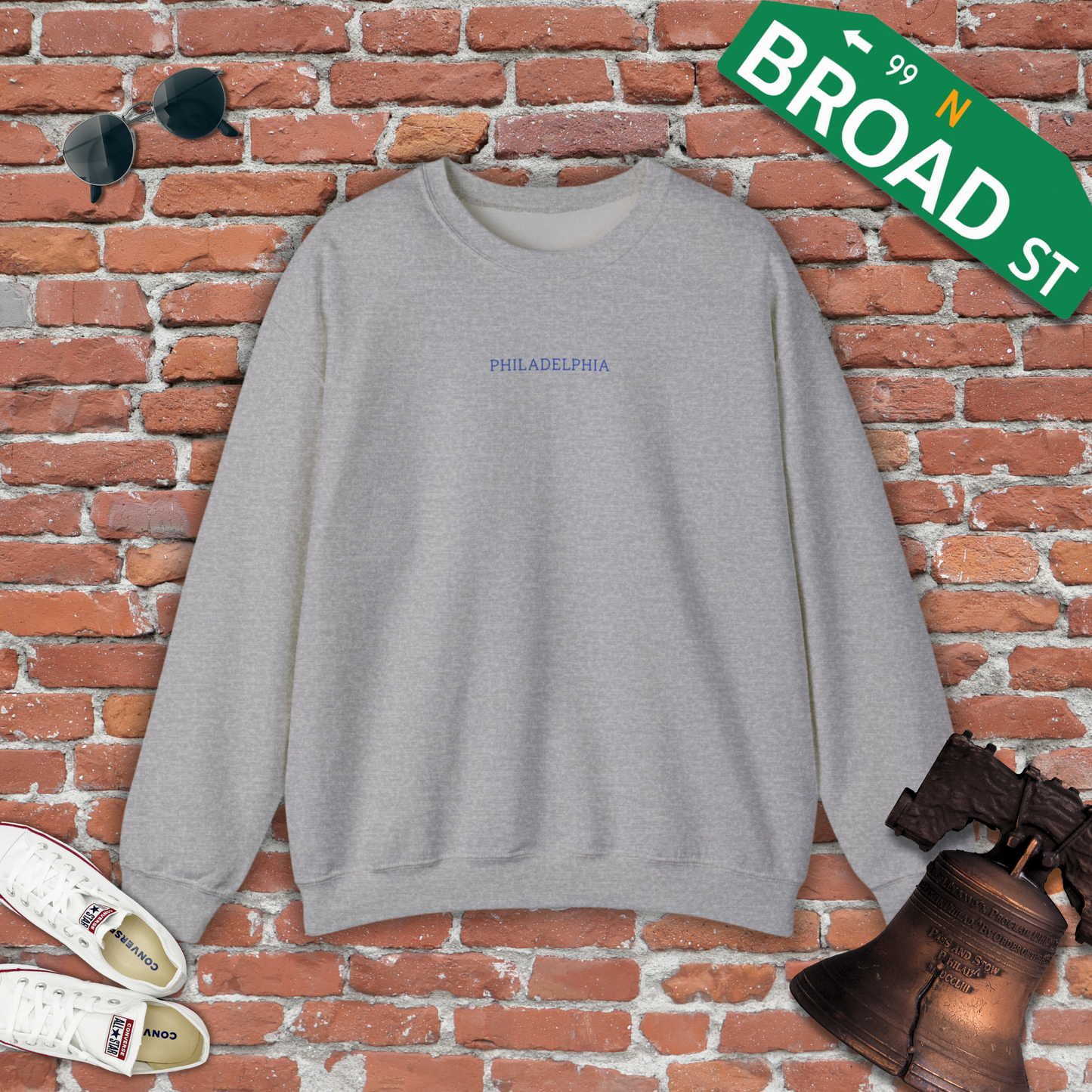 Philadelphia Minimalist Crewneck