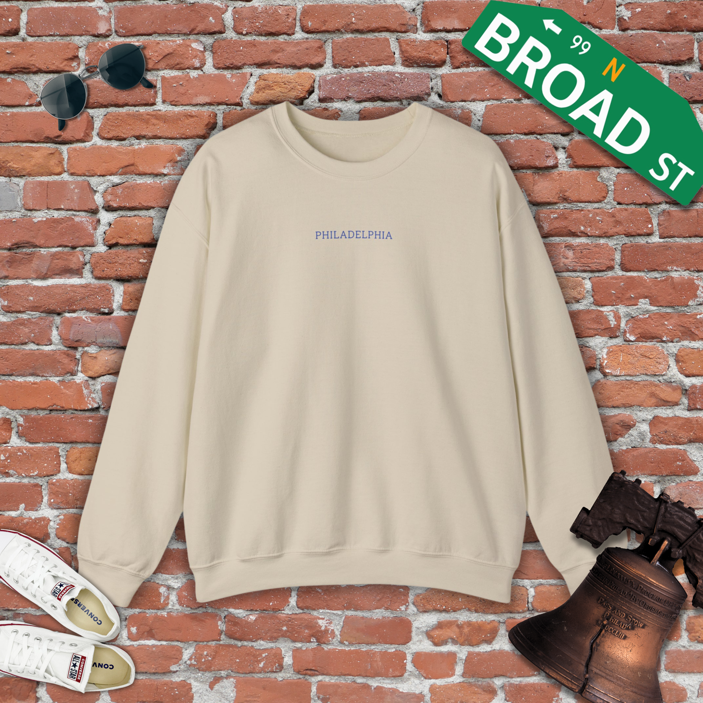 Philadelphia Minimalist Crewneck