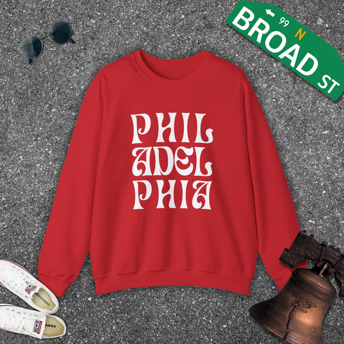 Groovy Philadelphia Crewneck