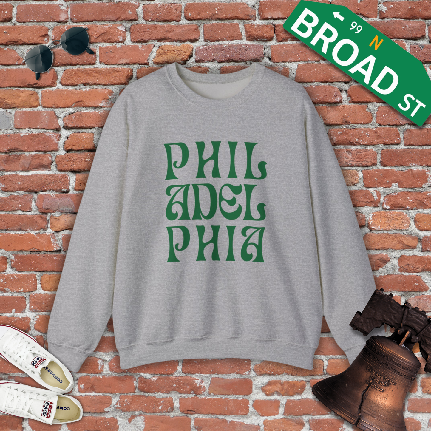 Groovy Philadelphia Crewneck
