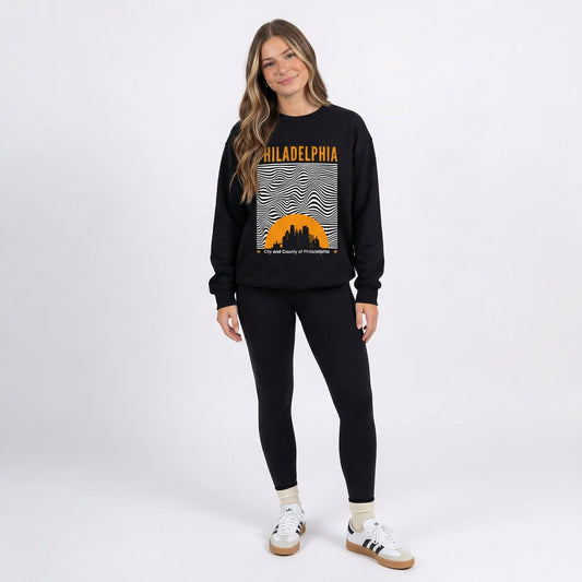 Philadelphia Abstract Sun Crewneck