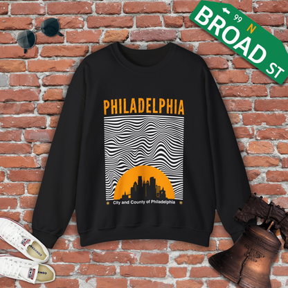 Philadelphia Abstract Sun Crewneck