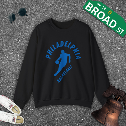 Philadelphia Basketball Zig Crewneck