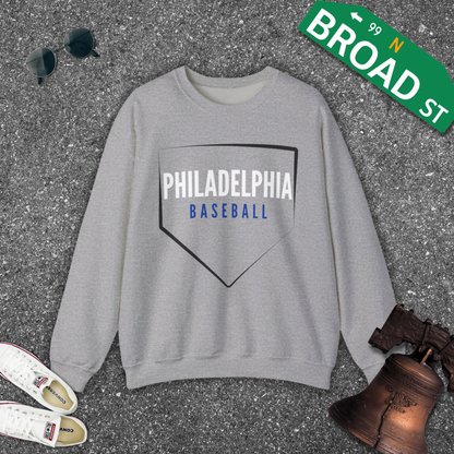 Philadelphia Baseball Home Plate Crewneck