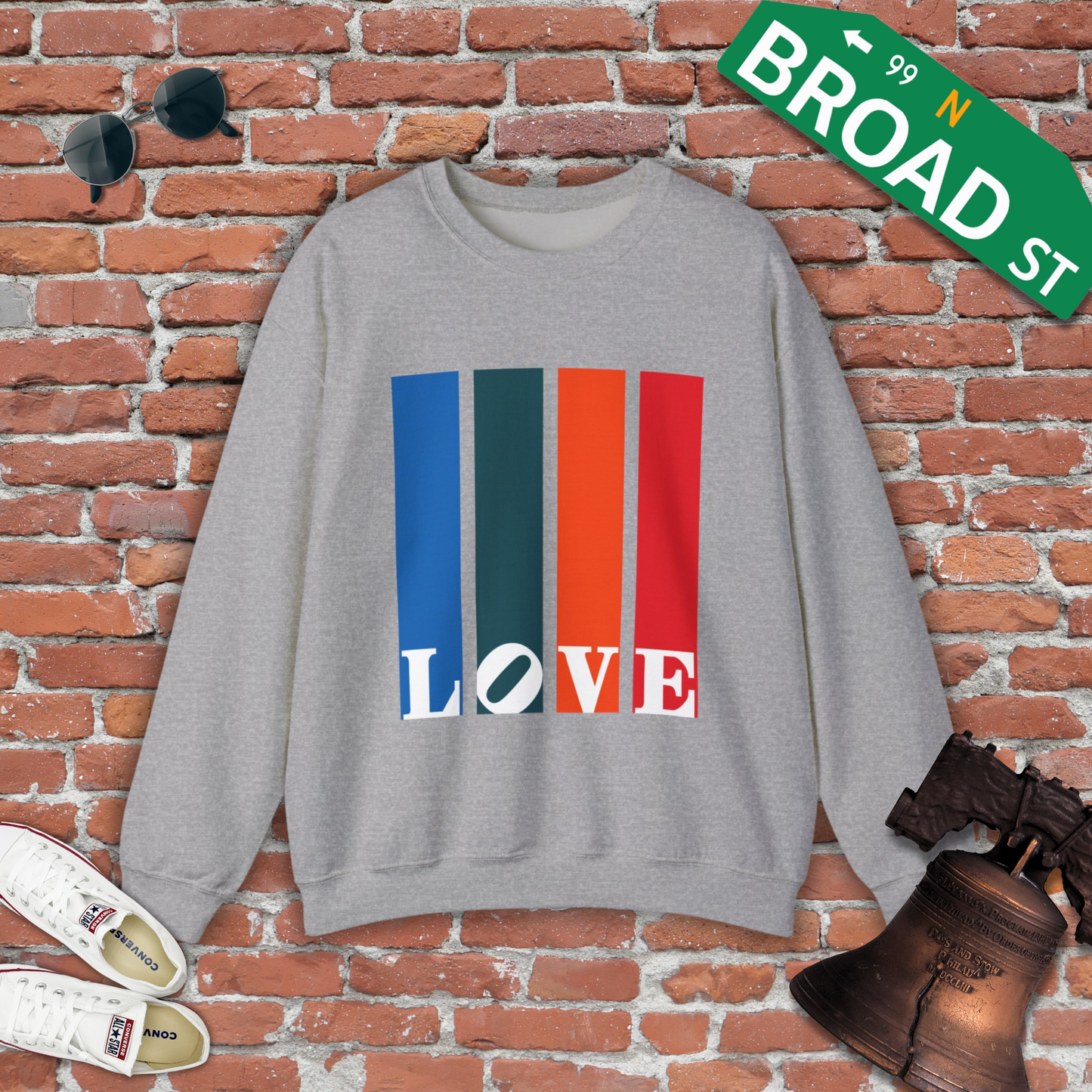 Philly Pillars LOVE Crewneck