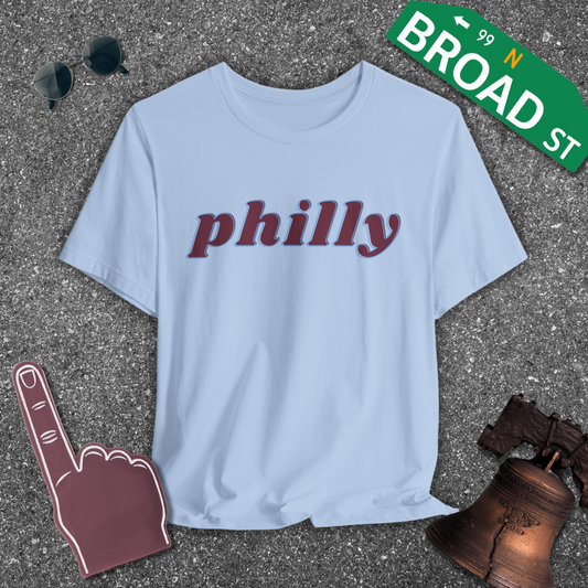 philly Lower - Maroon Tee