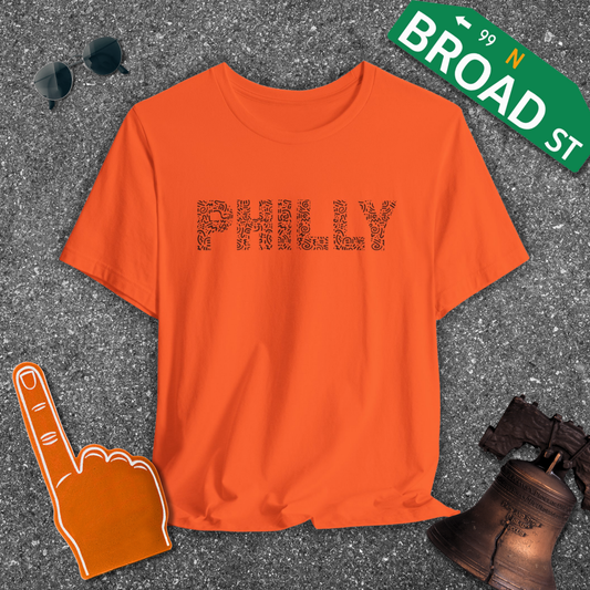 Squiggle Philly - Orange Tee