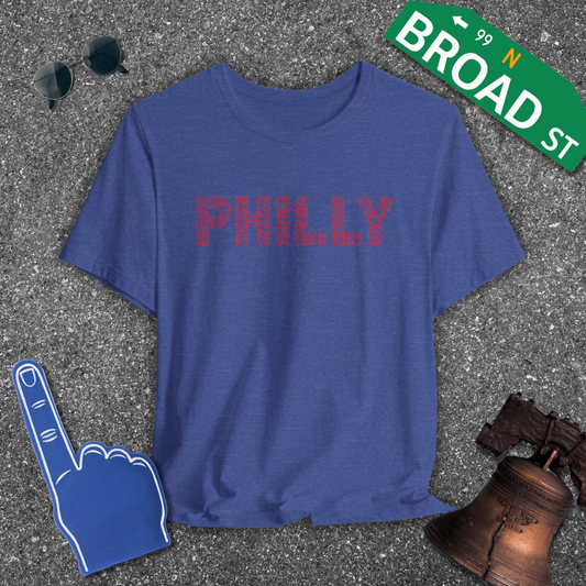 Squiggle Philly - Red Tee