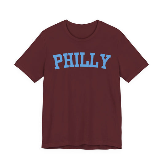 Classic Philly - Baby Blue Curved Tee