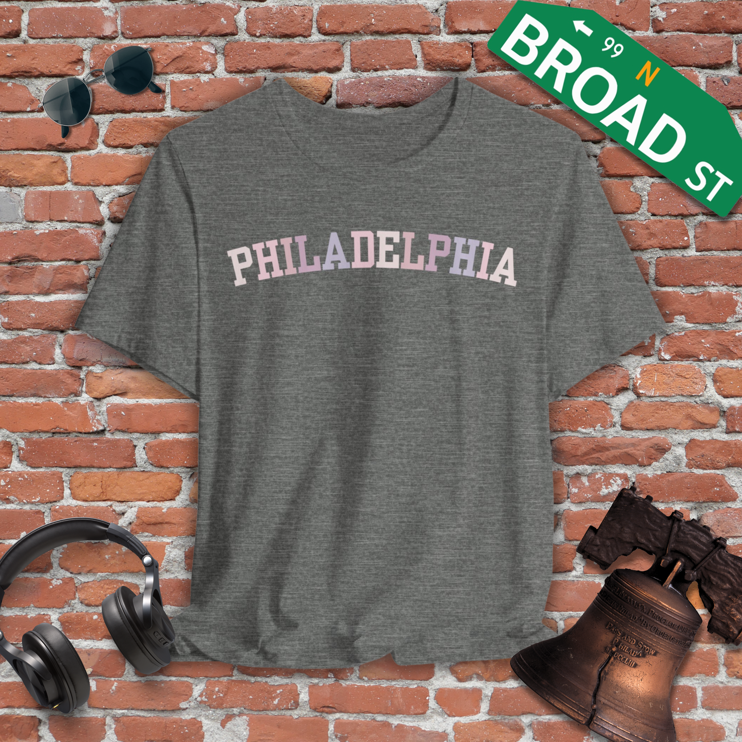Classic Philadelphia - Pastel Curved Tee
