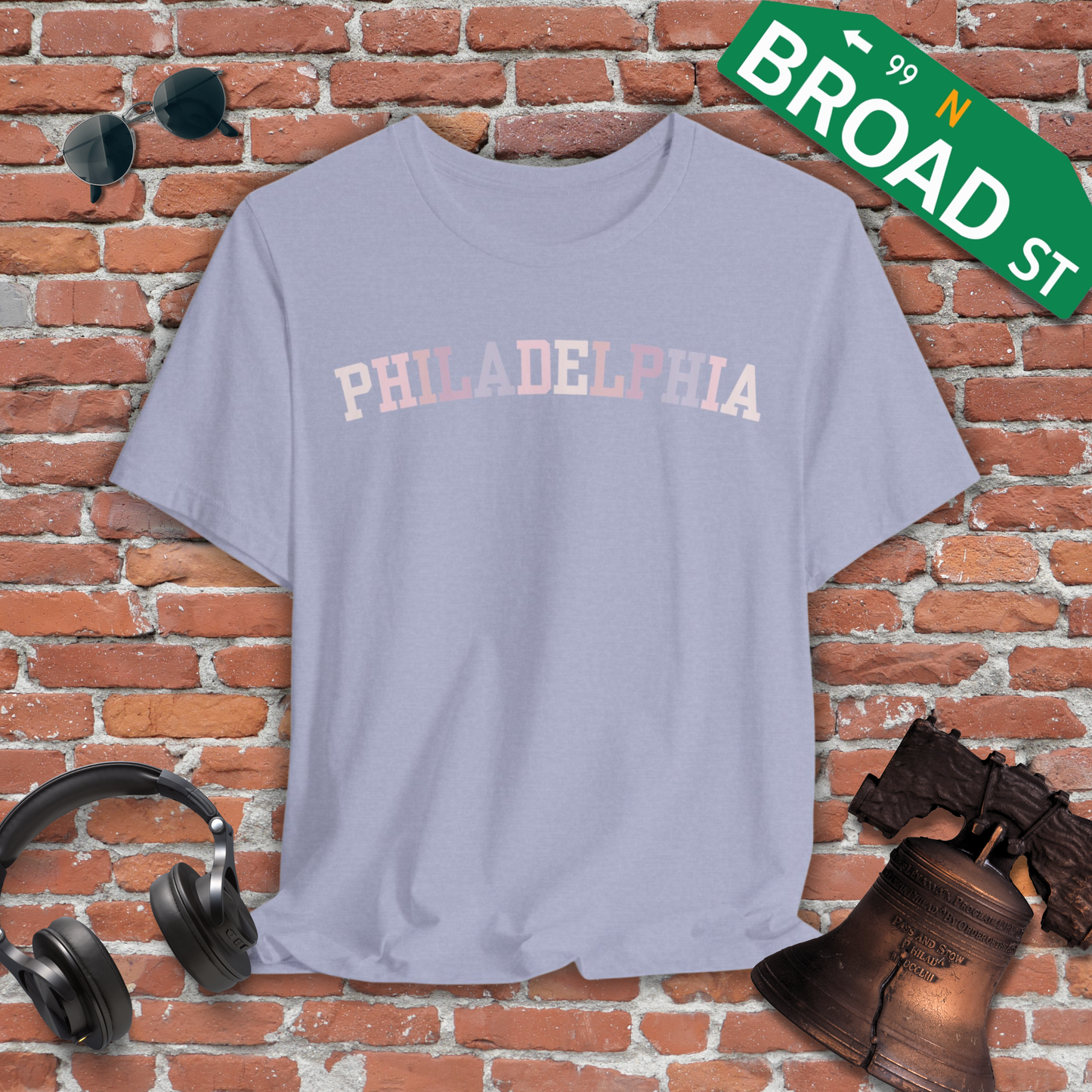 Classic Philadelphia - Pastel Curved Tee