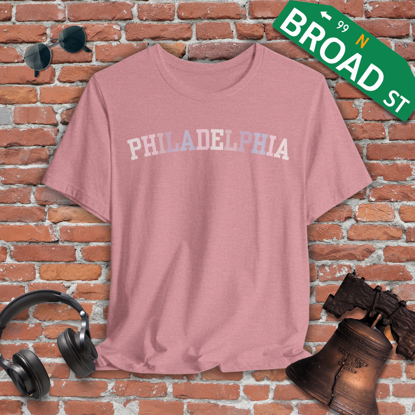 Classic Philadelphia - Pastel Curved Tee