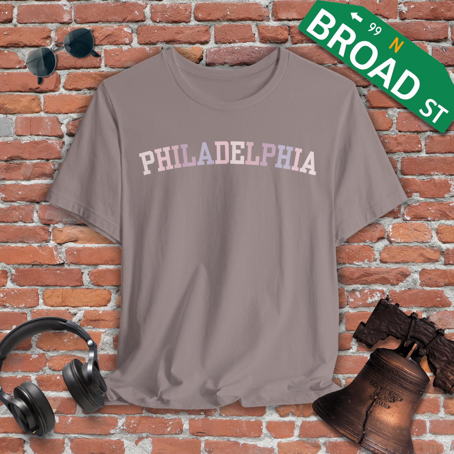 Classic Philadelphia - Pastel Curved Tee