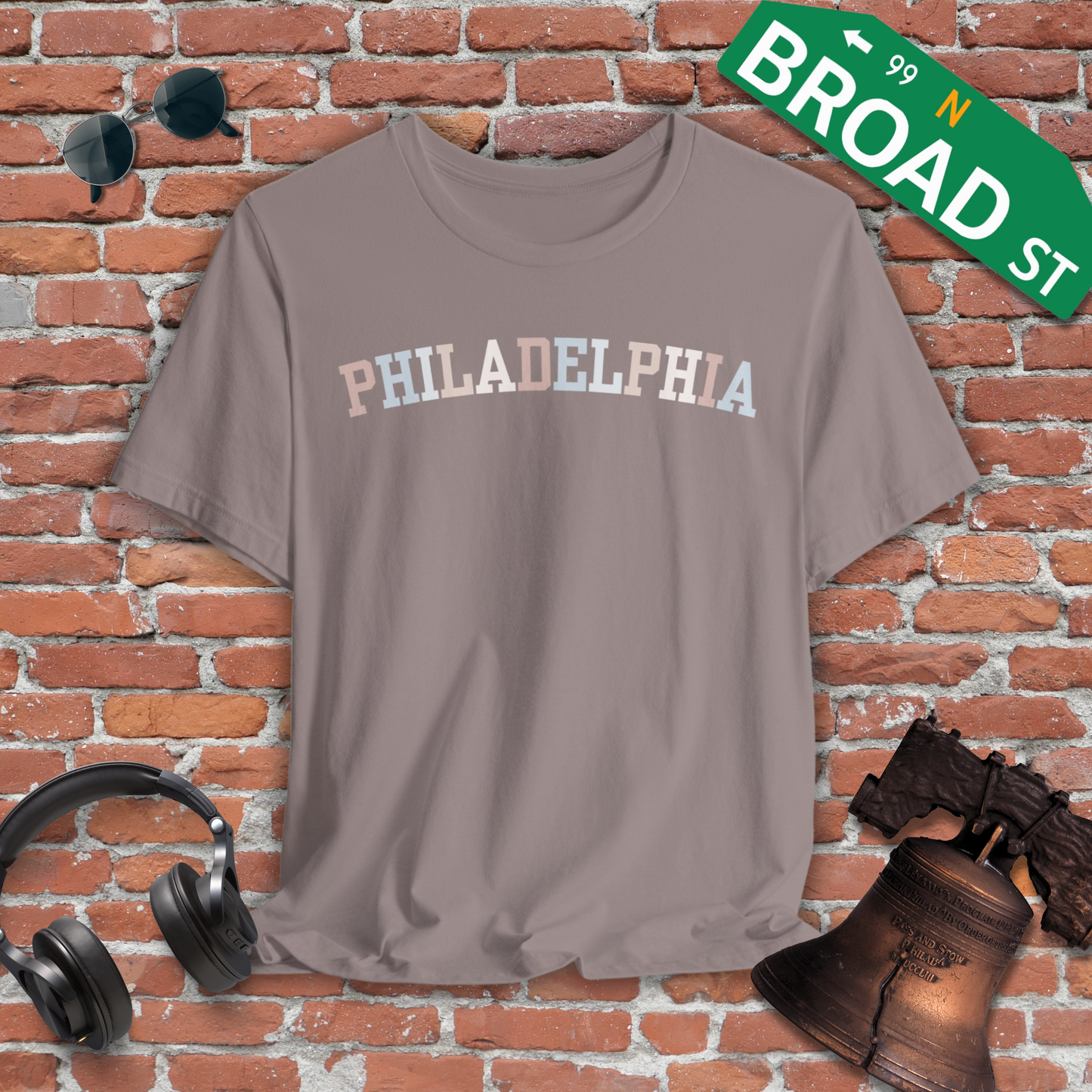 Classic Philadelphia - Pastel #2 Curved Tee